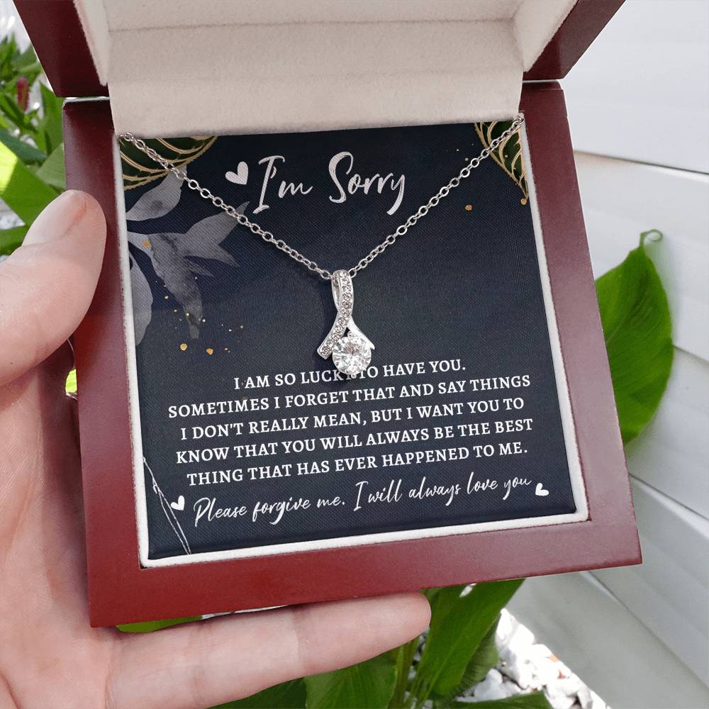 Sorry The Best Thing Alluring Beauty Necklace