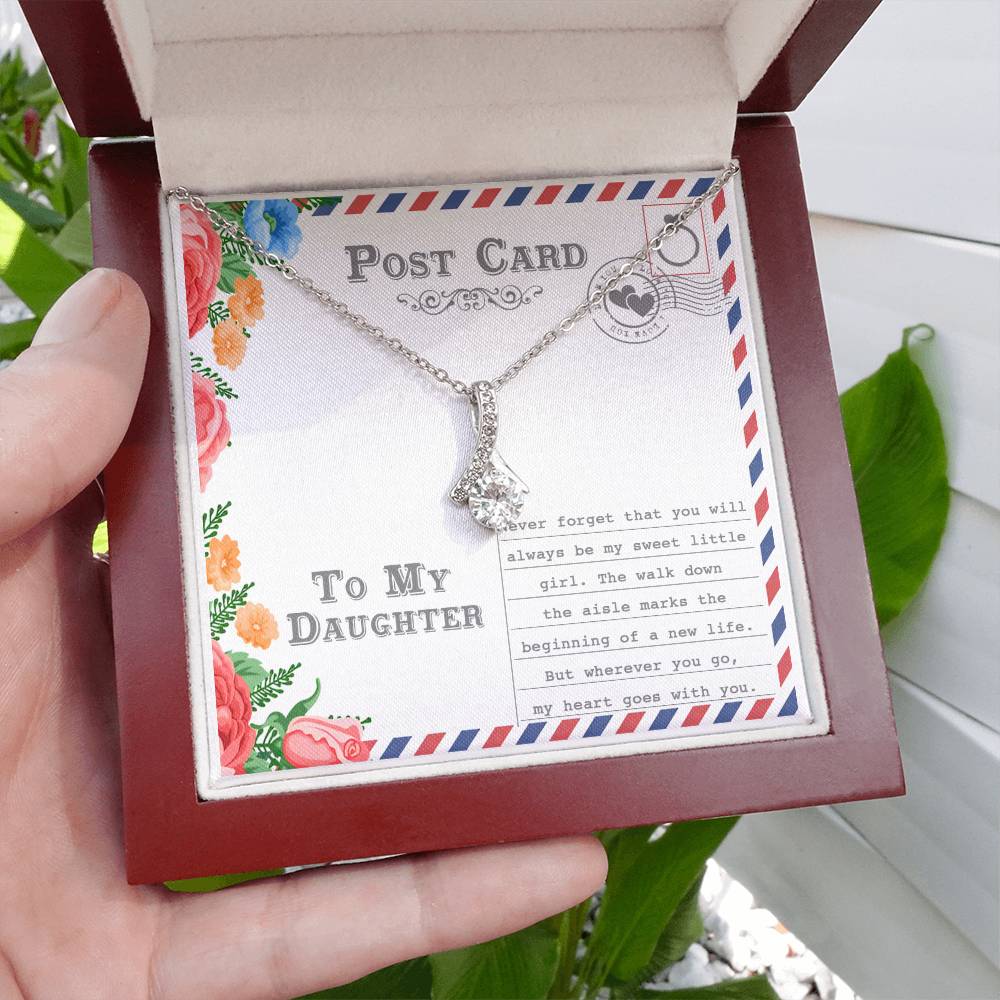 Daughter Goes With You Alluring Beauty Necklace