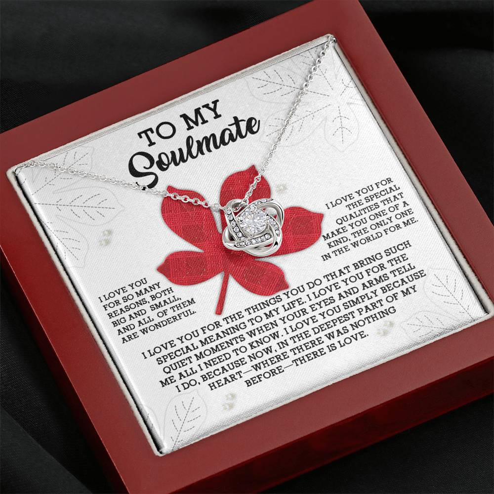 Soulmate There Is Love Love Knot Necklace