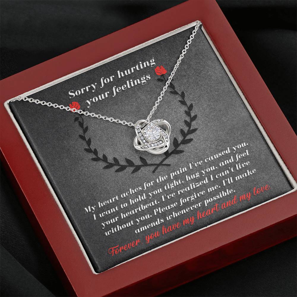 Sorry Make Amends Love Knot Necklace