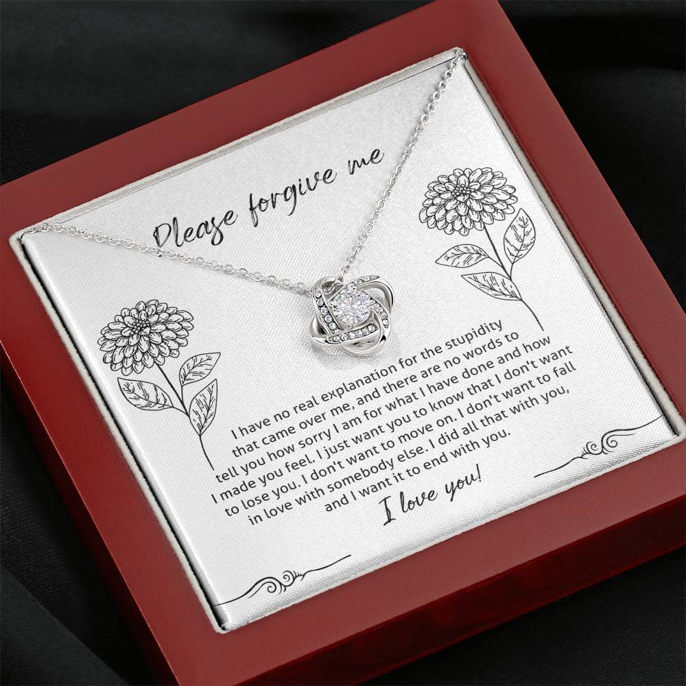 Sorry Real Explanation Love Knot Necklace