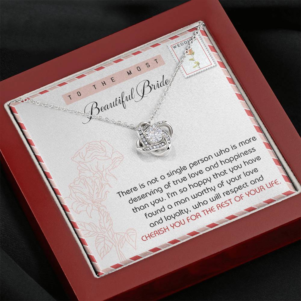 Bride Of Your Life Love Knot Necklace