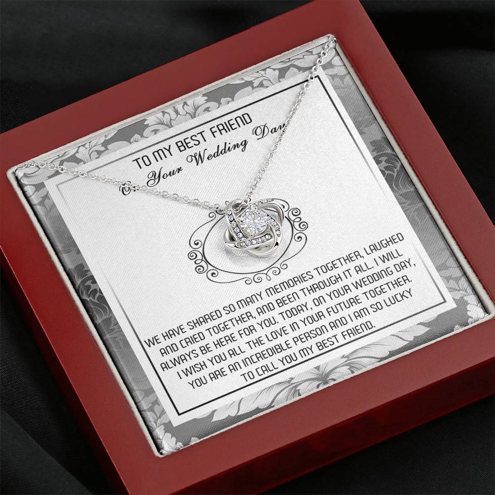 Best Friend An Incredible Person Love Knot Necklace