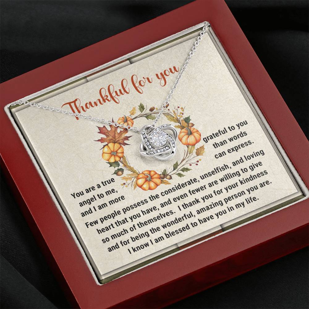 Thanksgiving The Wonderful Love Knot Necklace
