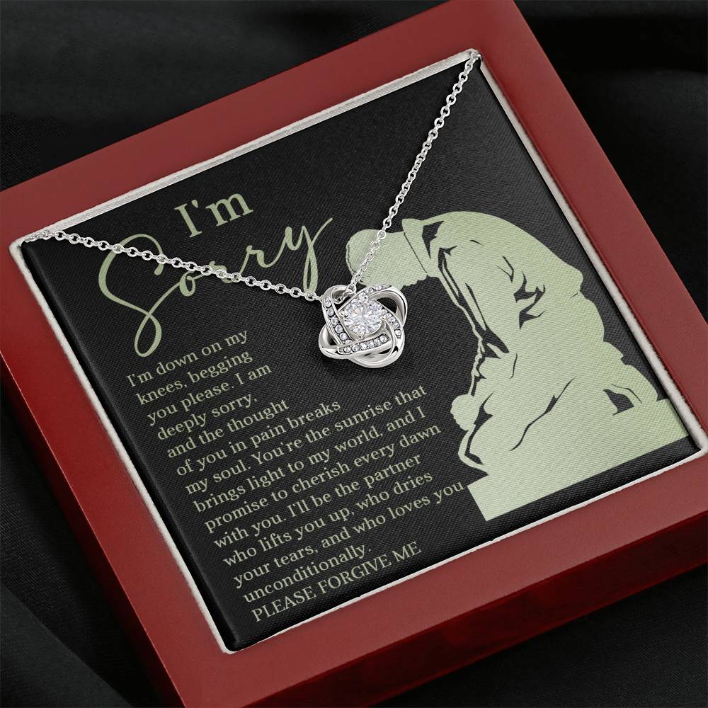 Sorry On My Knees Love Knot Necklace