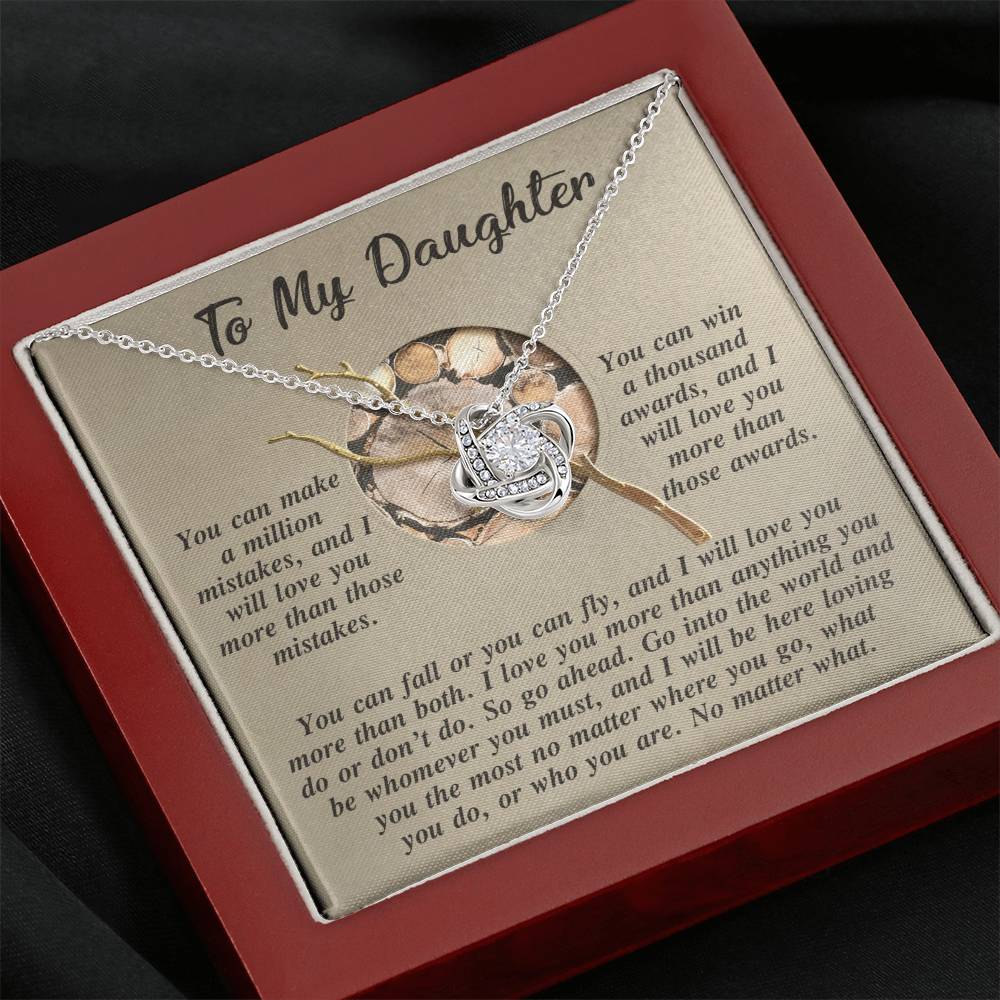 Daughter A Thousand Awards Love Knot Necklace