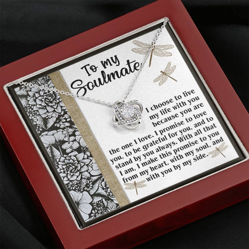 Soulmate Make This Promise Love Knot Necklace