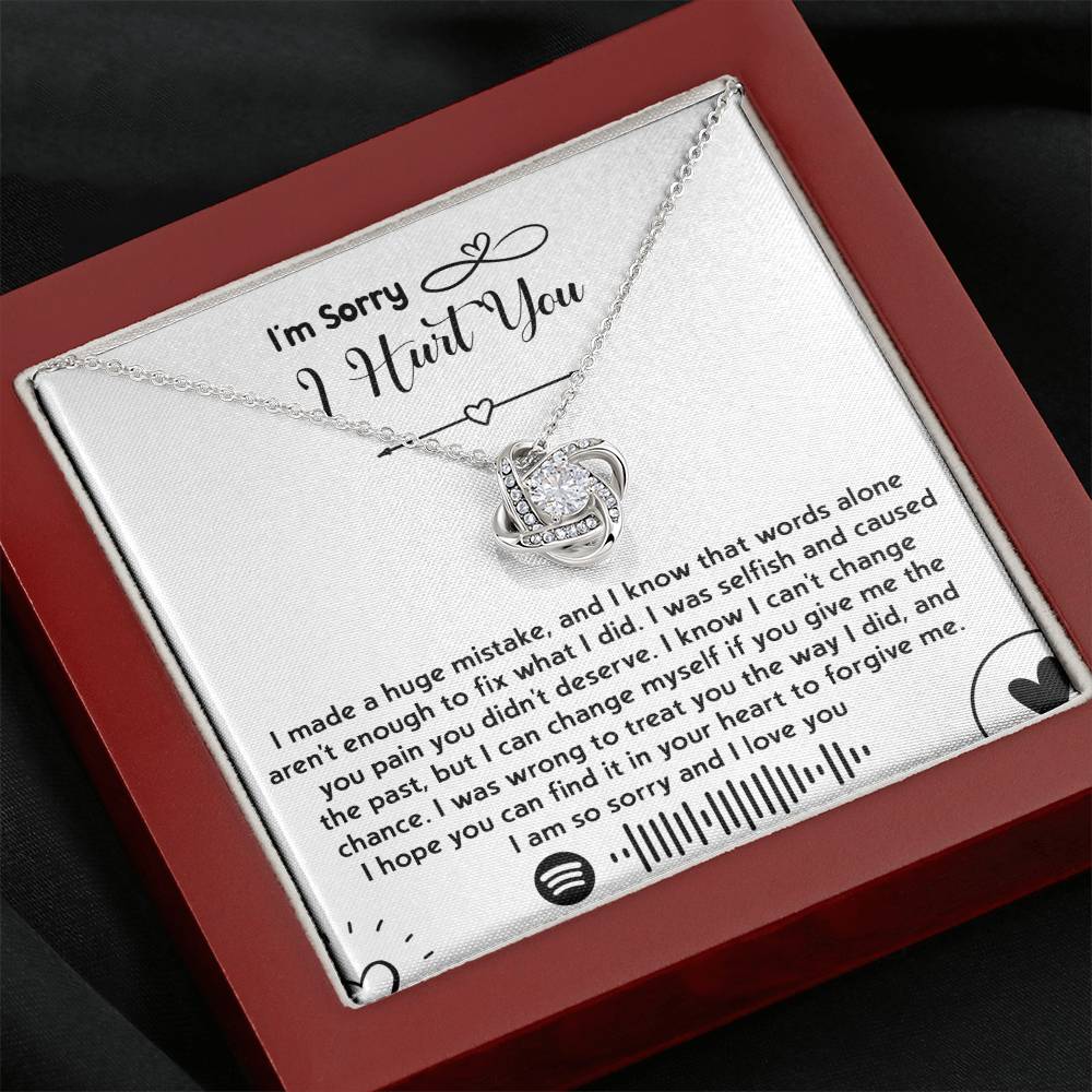Sorry You Didn't Deserve Love Knot Necklace