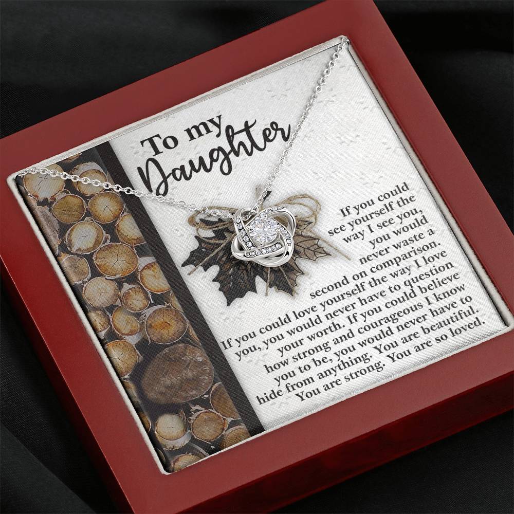 Daughter Holds For You 2 Love Knot Necklace