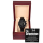 Groomsman Job Description Black Chronograph Watch