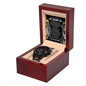 Husband By Your Side Black Chronograph Watch