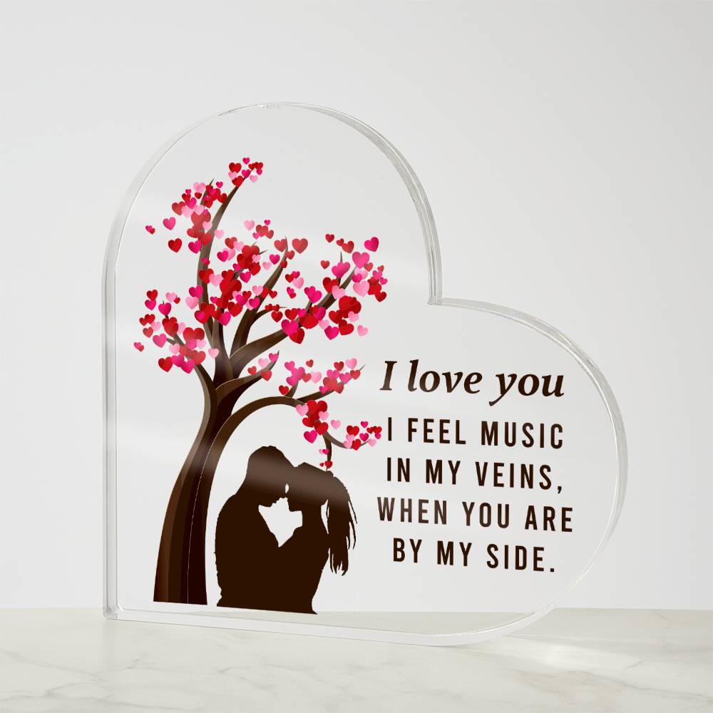 I Love You Soulmate Acrylic Heart