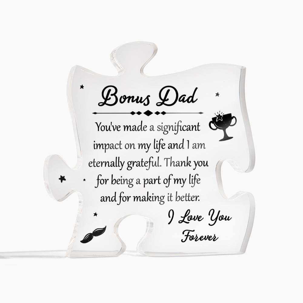 Bonus Dad A Significant Impact On My Life Acrylic Puzzle