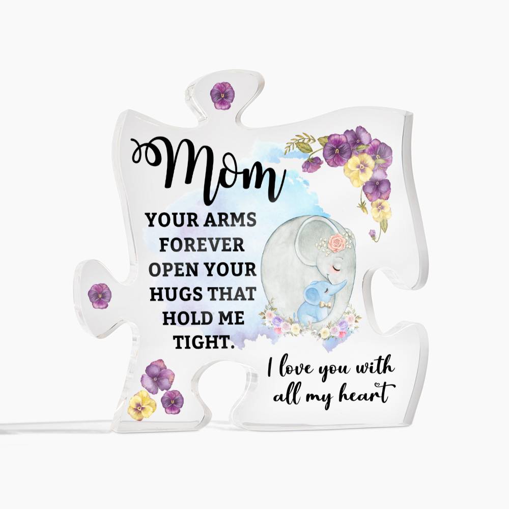 Mom Hold Me Tight Acrylic Puzzle