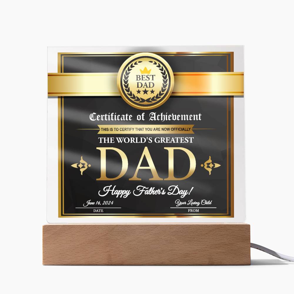 Dad Your Loving Child - Acrylic Square