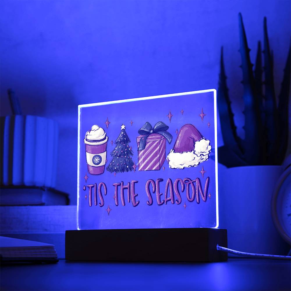 Tis The Season Christmas Acrylic Square