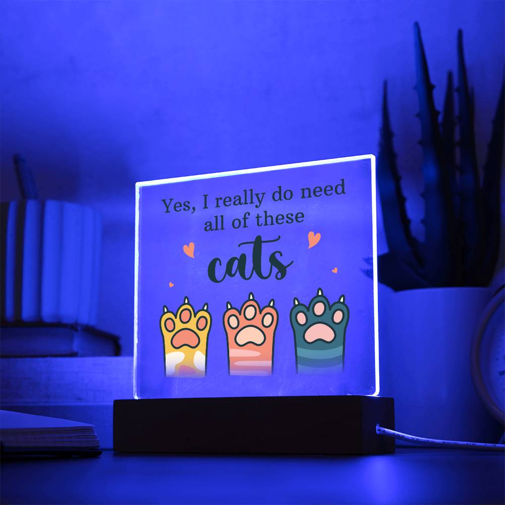 Cats Paws Acrylic Square