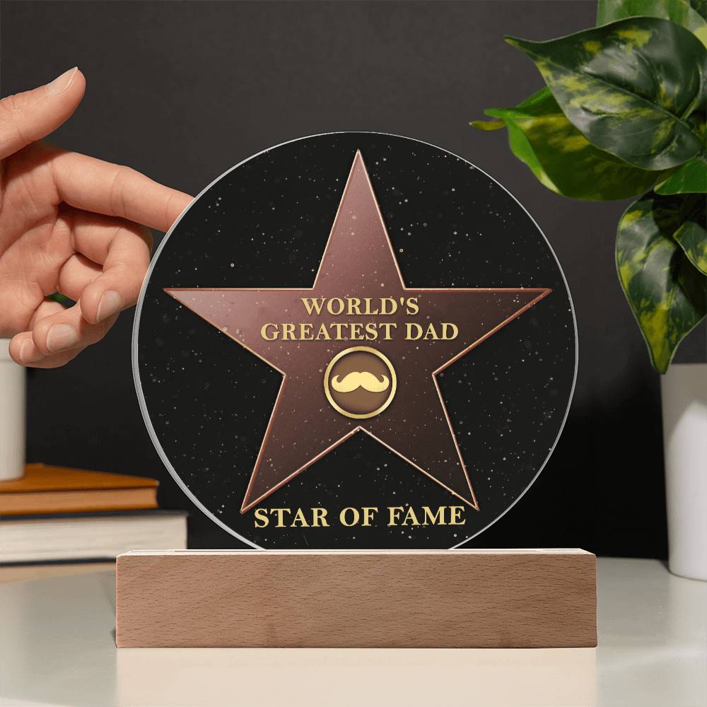 Greatest Dad - Acrylic Circle