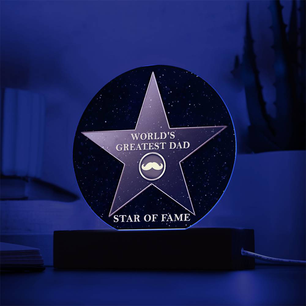 Greatest Dad - Acrylic Circle