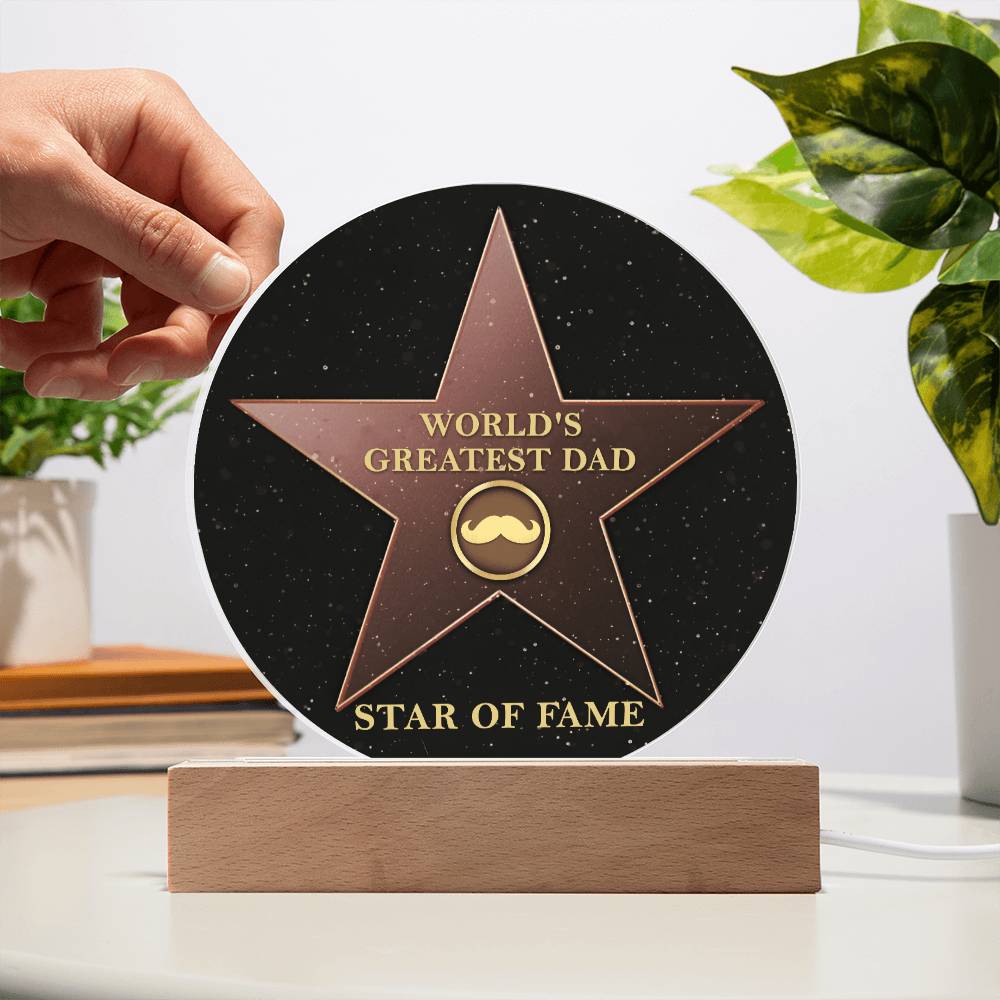 Greatest Dad - Acrylic Circle