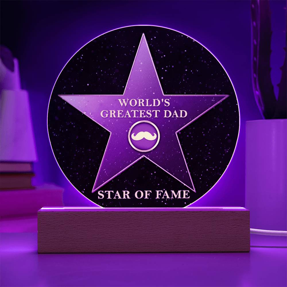 Greatest Dad - Acrylic Circle