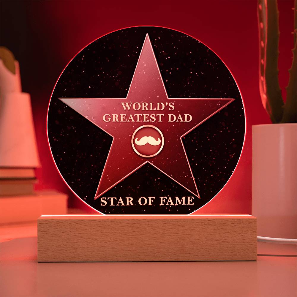 Greatest Dad - Acrylic Circle