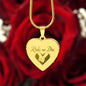 Ride or die Engraved Heart Necklace