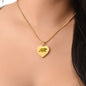 Mama Bear Engraved Heart Necklace