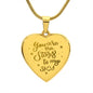 The Stars To My Sky Engraved Heart Necklace