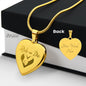 Ride or die Engraved Heart Necklace