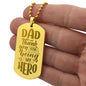Thanks for being my Engraved Dog Tag Necklace