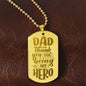 Thanks for being my Engraved Dog Tag Necklace