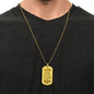 Thanks for being my Engraved Dog Tag Necklace