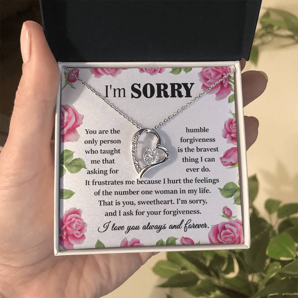 Sorry Your Forgiveness Forever Love Necklace