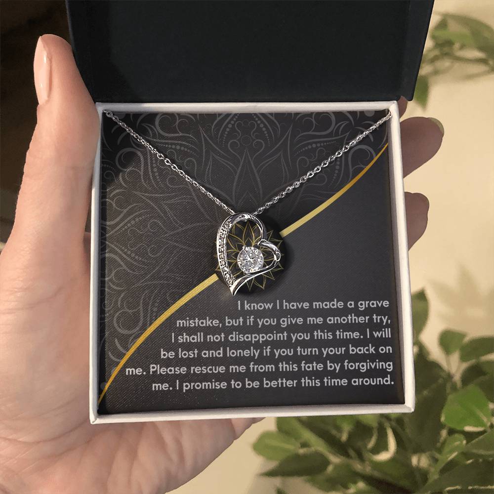 Sorry Turn Your Back Forever Love Necklace