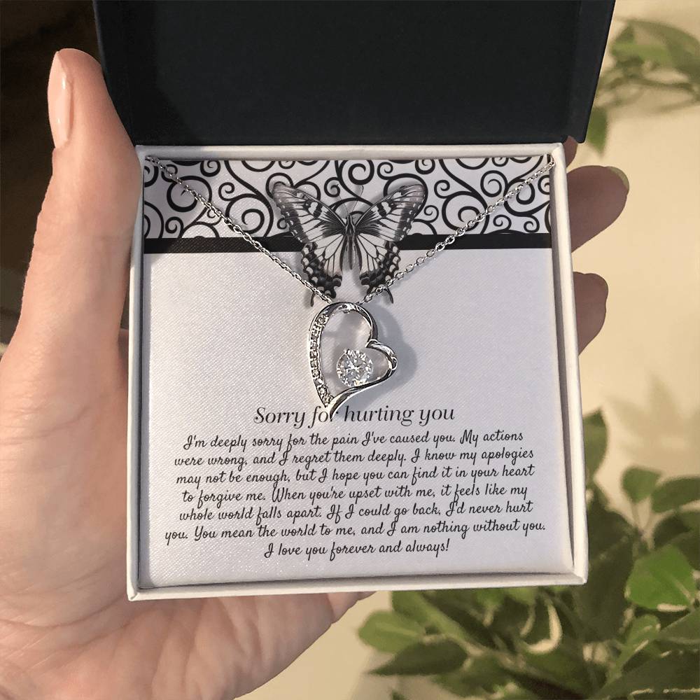 Sorry Nothing Without You Forever Love Necklace