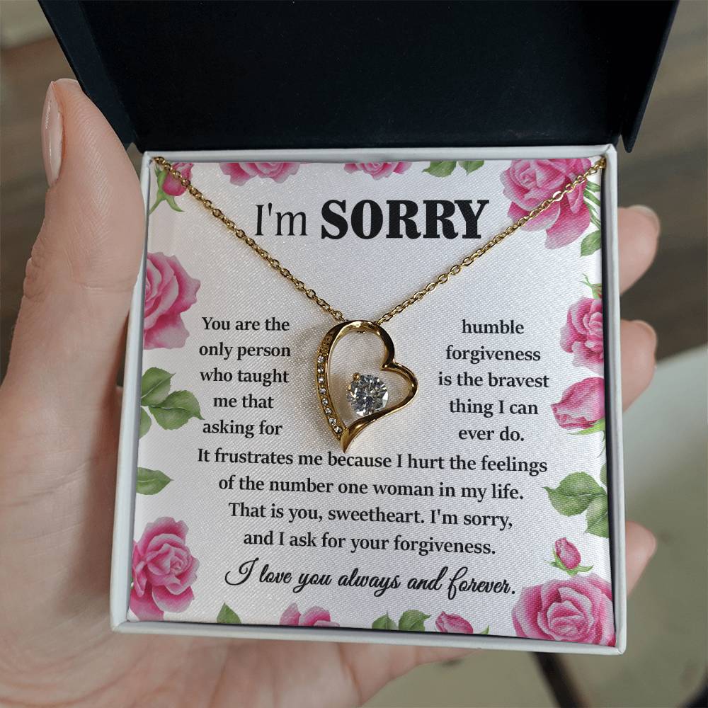 Sorry Your Forgiveness Forever Love Necklace