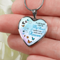 Hold You In Heaven Butterflies Luxury Heart Necklace