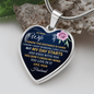 My Dear Wife Heart Pendant