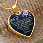My Dear Wife Heart Pendant