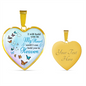 Hold You In Heaven Butterflies Luxury Heart Necklace