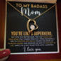 Mom Badass Superhero Forever Love Necklace