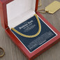 Bonus Son Forever Cherish Darkblue Cuban Link Chain