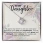 Daughter A Mother WIth Grace Love Knot Necklace