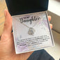 Daughter A Mother WIth Grace Love Knot Necklace