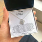 Mom First Love White Love Knot Necklace