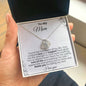 Mom Love And Support White Love Knot Necklace