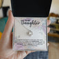 Daughter A Mother WIth Grace Love Knot Necklace