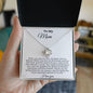 Mom First Love White Love Knot Necklace