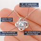 Daughter A Mother Superpower Love Knot Necklace